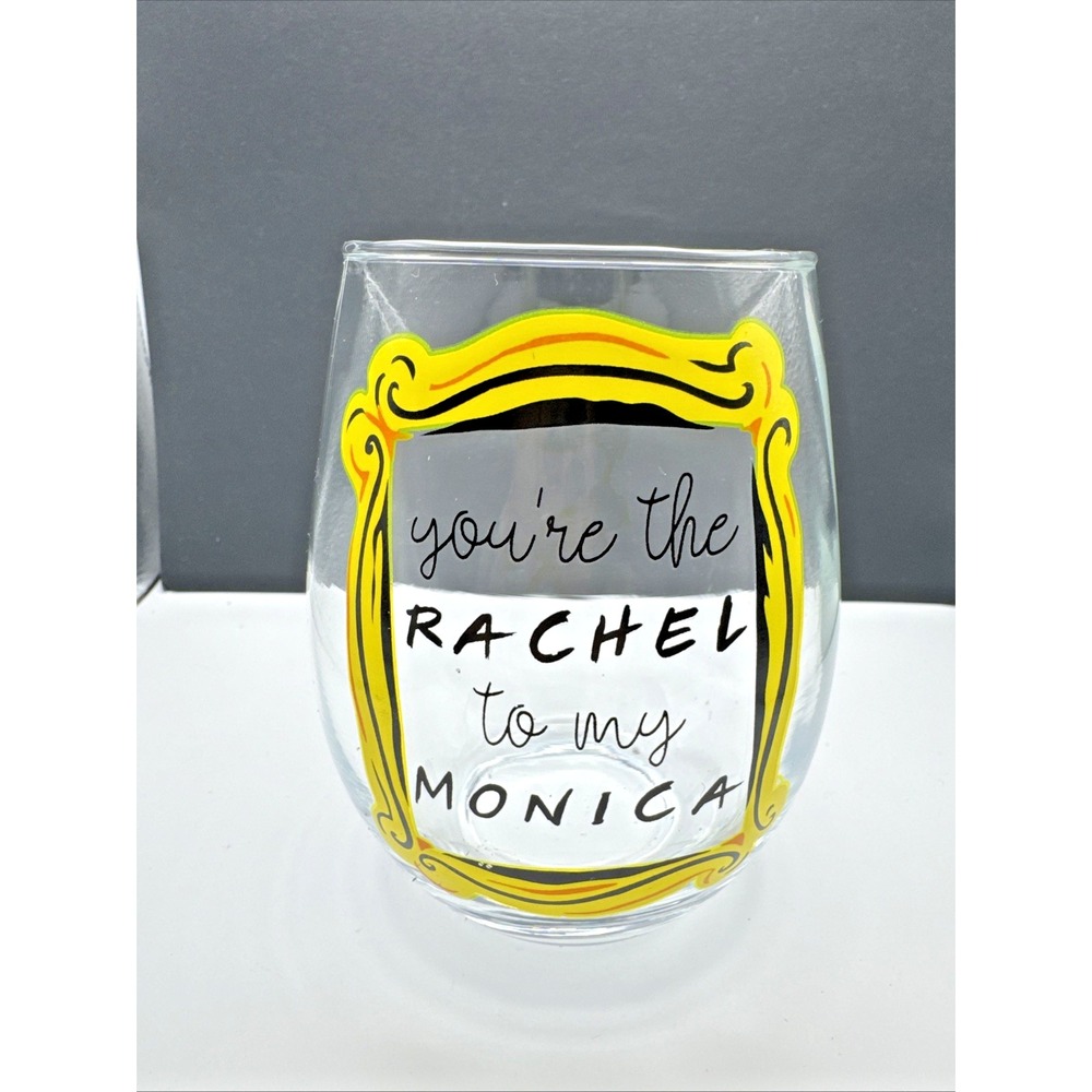Friends You're the Rachel to my Monica Tear Drop Glass 20‎ Oz
